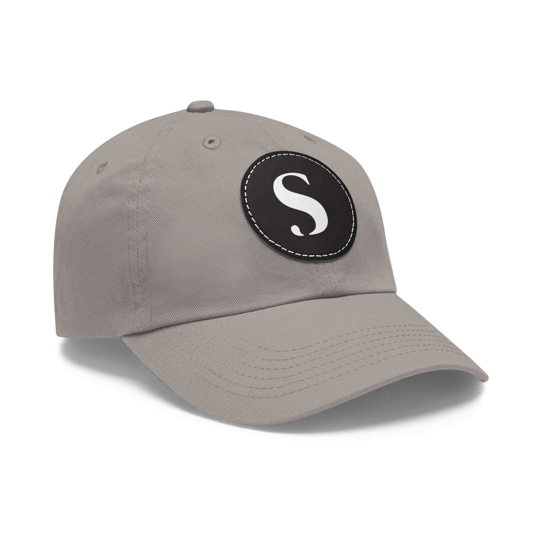 S Leather Patch Dad Hat