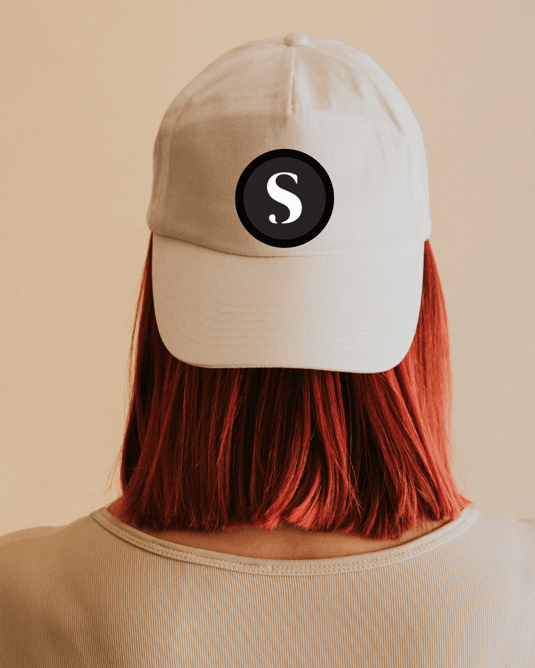 S Leather Patch Dad Hat